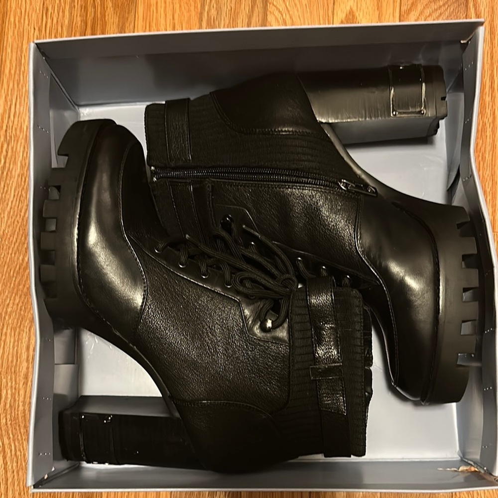 Antonio Melani Black Parton Heels